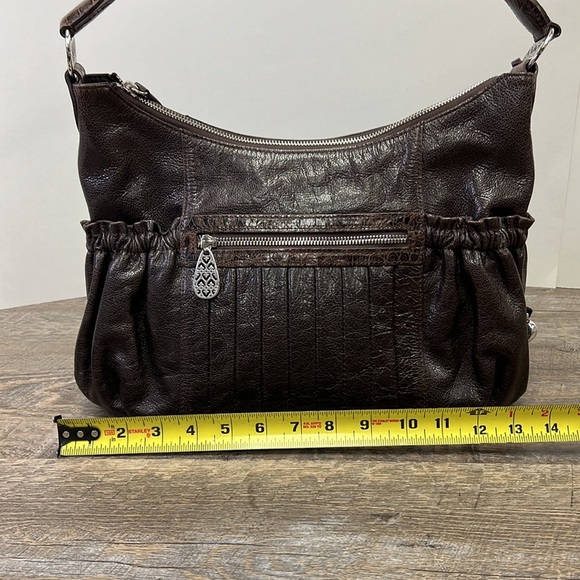 Brighton E242038 Vintage Brown Leather Shoulder Bag & Storage Bag - Picture 14 of 16